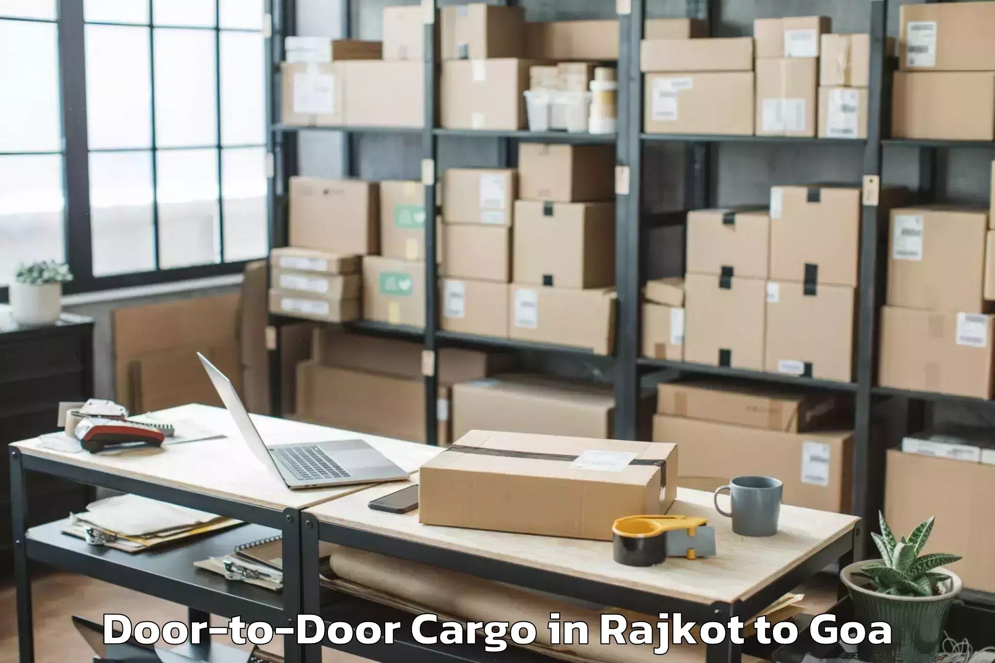 Quality Rajkot to Serula Door To Door Cargo